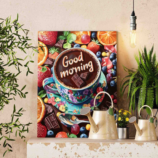 Good Morning Coffee Delight paint by numbers