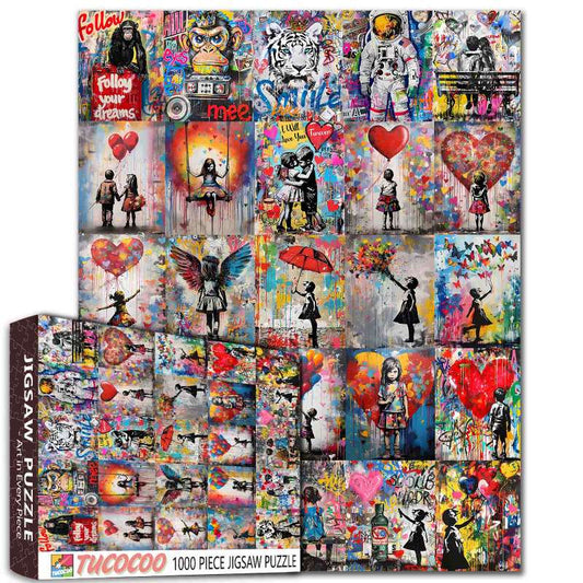 Graffiti-Inspired Heartwarming Jigsaw Puzzles