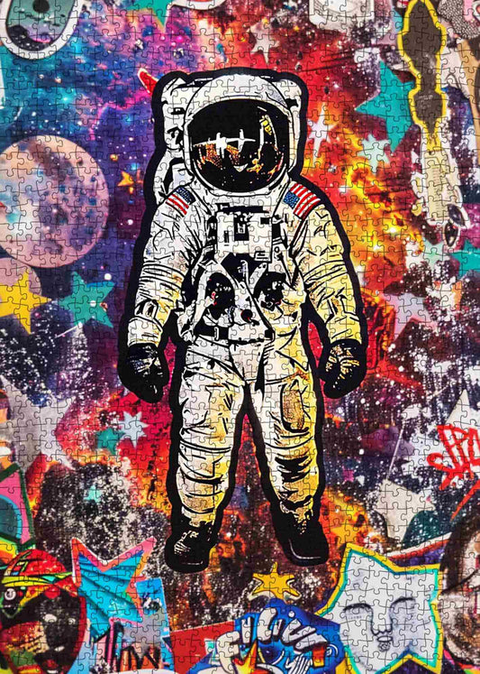 Graffiti Astronaut Jigsaw Puzzle