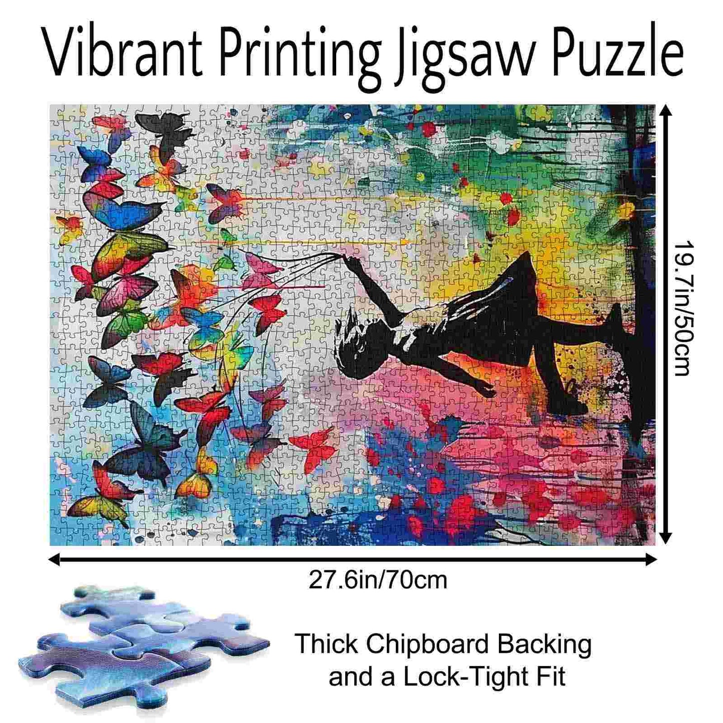 Graffiti Banksy Butterflies Jigsaw Puzzle