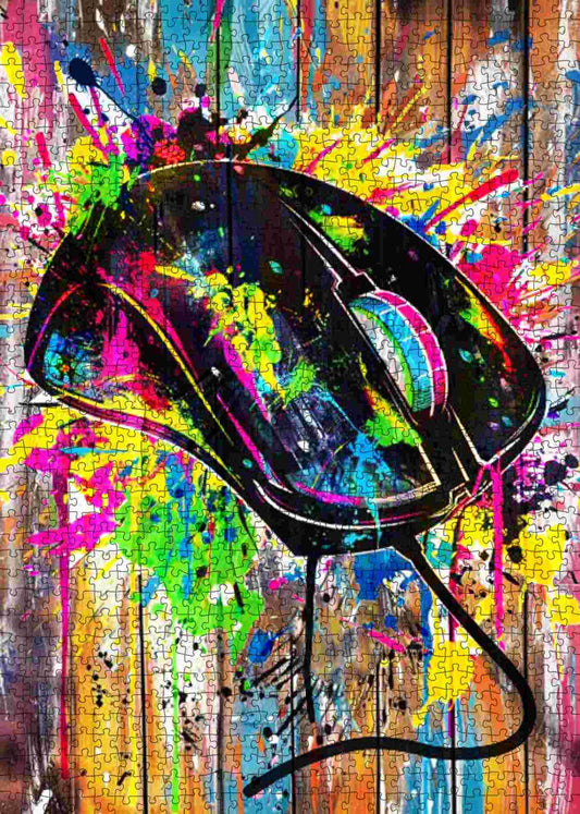 Graffiti Gaming Mouse Jigsaw Puzzle