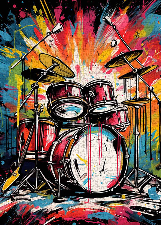 Graffiti Drums Jigsaw Puzzle