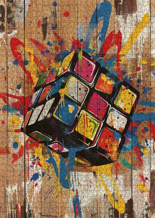 Graffiti Rubik’s Cube Jigsaw Puzzle