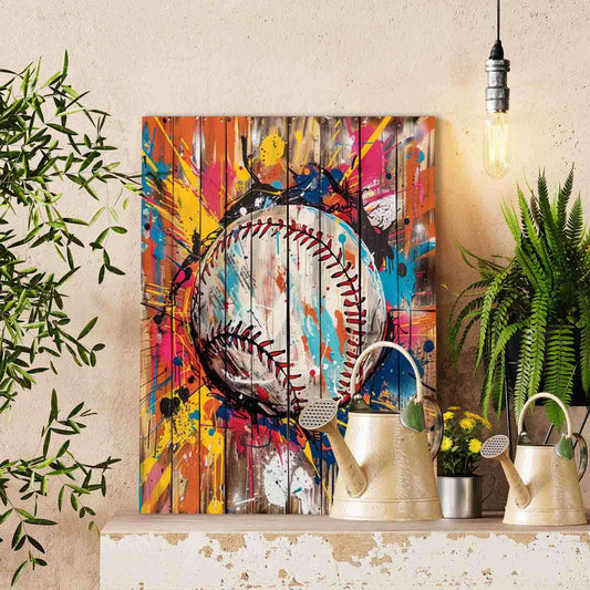 Graffiti Baseball Burst paint by numbers