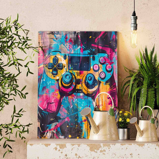 Graffiti Game Controller paint by numbers