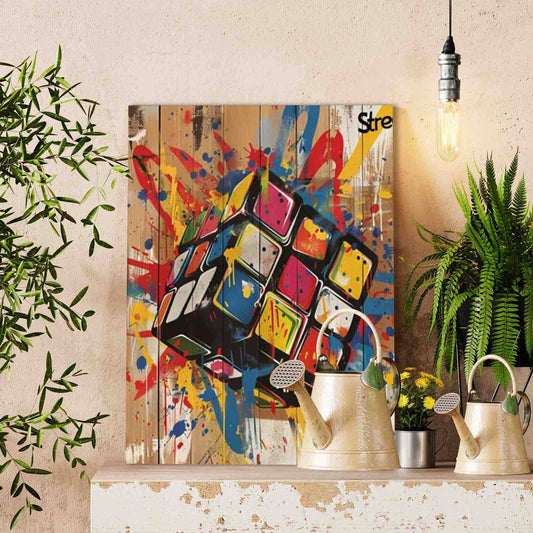 Graffiti Rubik’s Cube paint by numbers