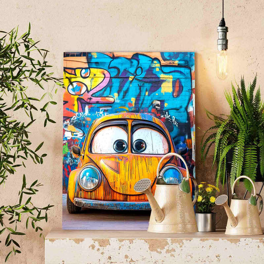 Graffiti Street Car Paint by Numbers