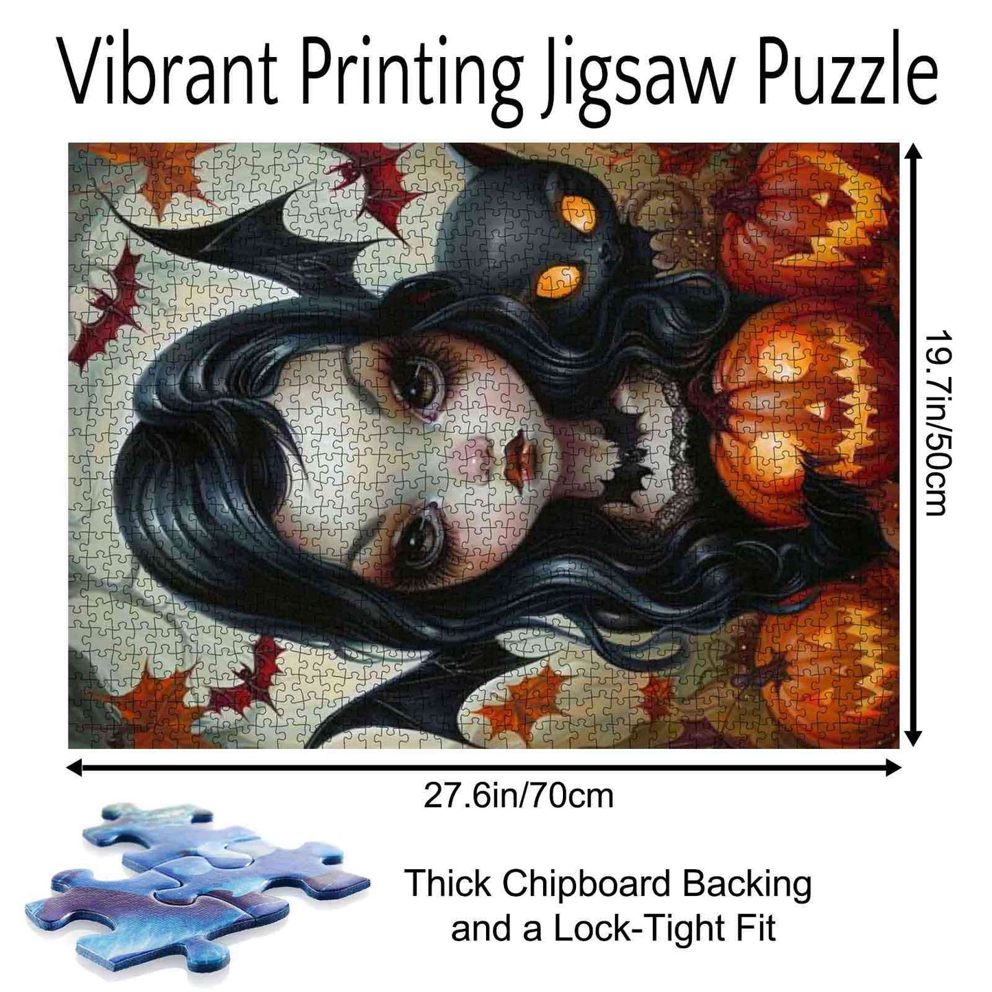 Halloween Bat Girl Jigsaw Puzzle