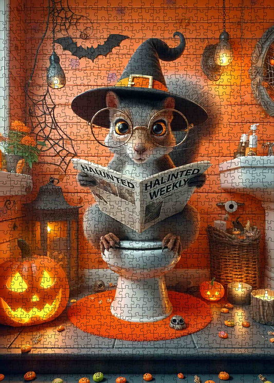 Halloween Cute Squirrel Jigsaw Puzzle