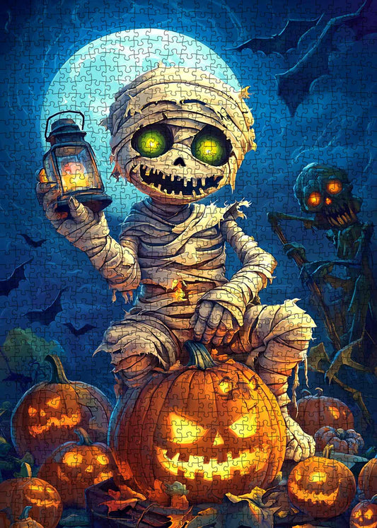 Halloween Mummy Lantern Jigsaw Puzzle