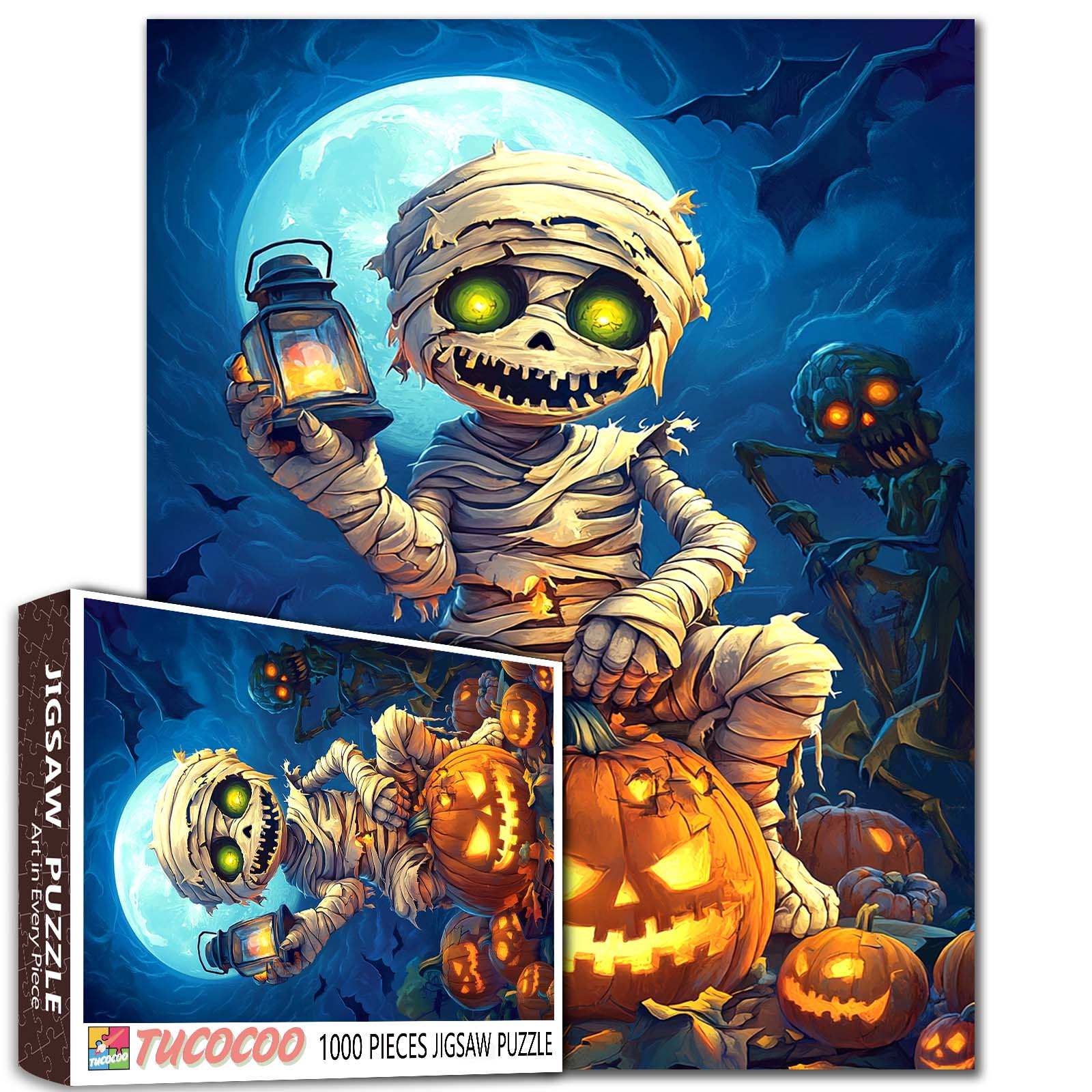 Halloween Mummy Lantern Jigsaw Puzzle – Tucocoo