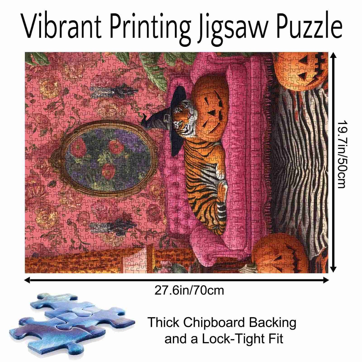 Halloween Tiger Lounge Jigsaw Puzzle