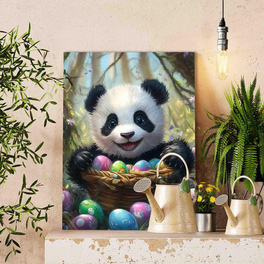 Happy Panda Easter Paint by Numbers