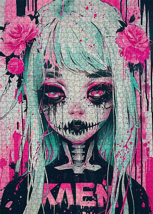 Haunted Pink Doll Jigsaw Puzzle