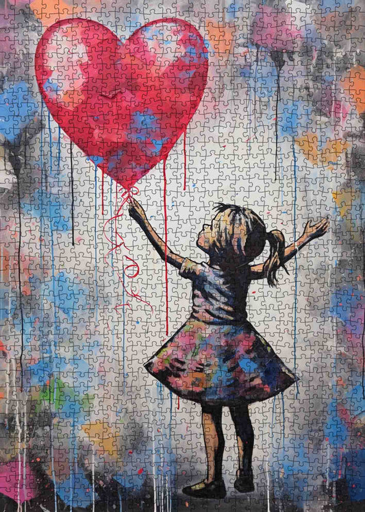 Heart-shaped Balloon Jigsaw Puzzle