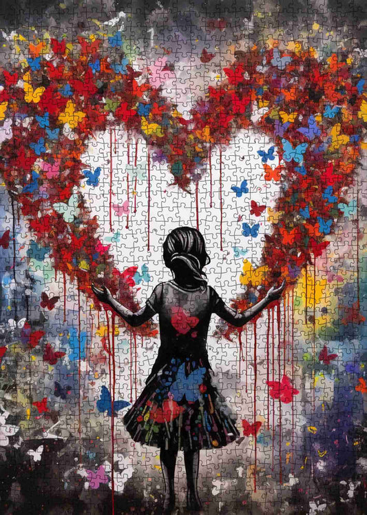 Heart of Butterflies Jigsaw Puzzle
