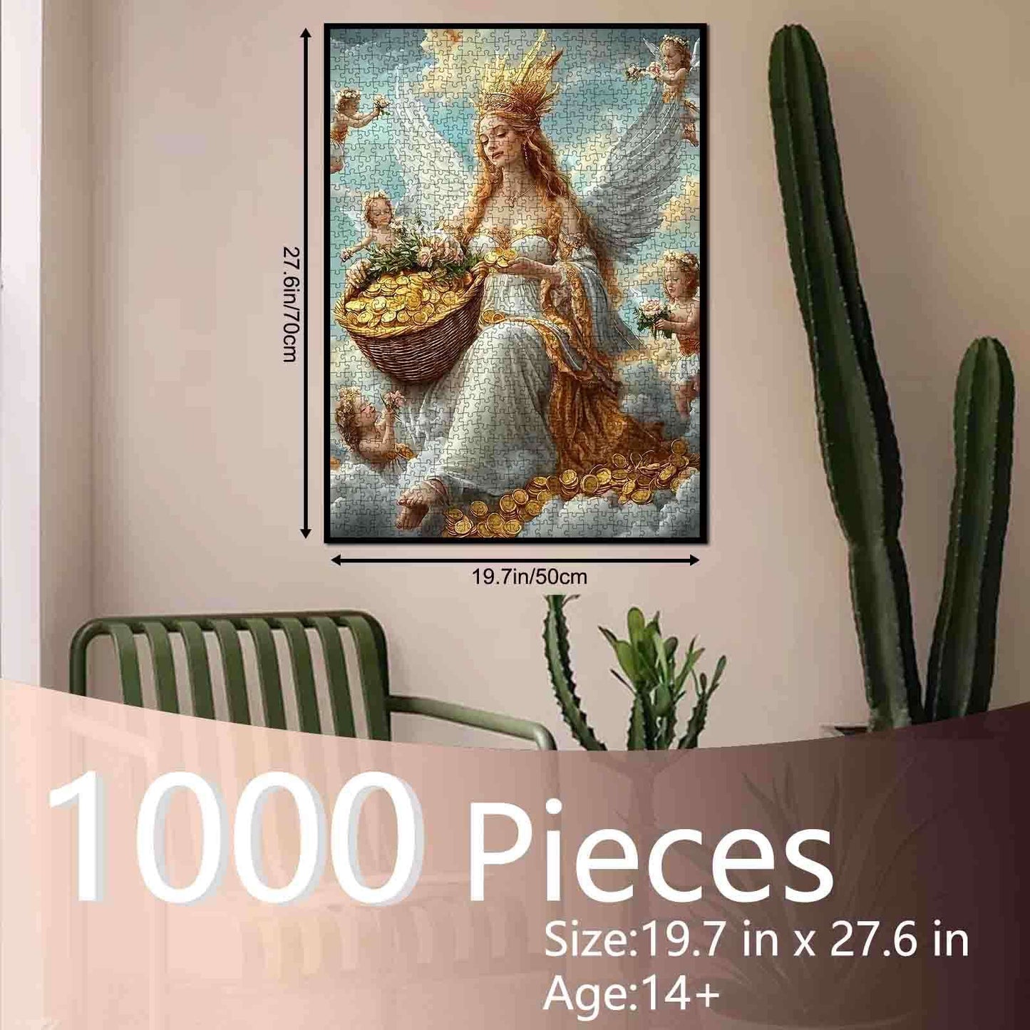 Heavenly Angel and Cherubs Jigsaw Puzzle