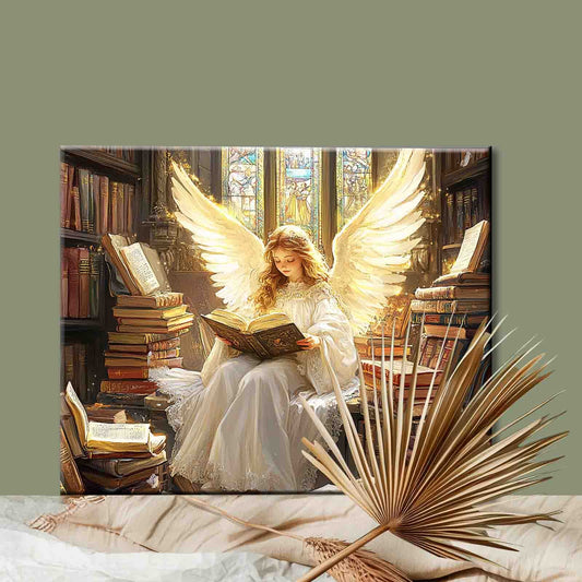 Heavenly Library Angel Paint by Numbers