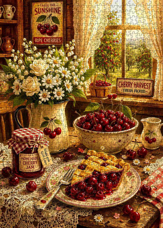 Homemade Cherry Pie Kitchen Jigsaw Puzzle