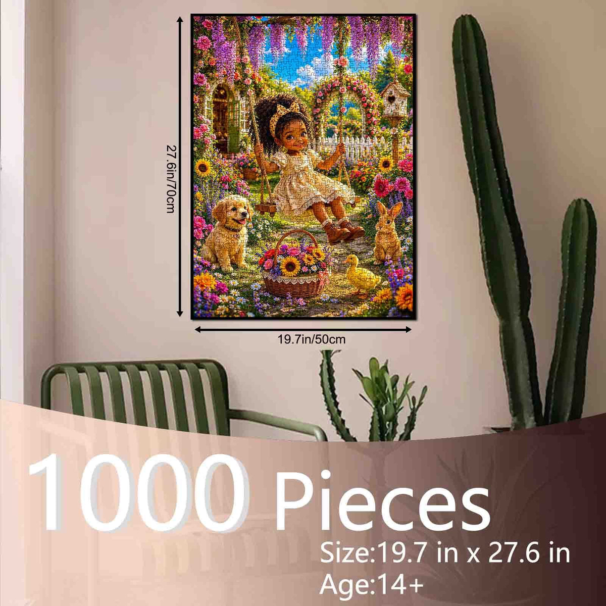 Joyful Garden Swing Adventure Jigsaw Puzzle