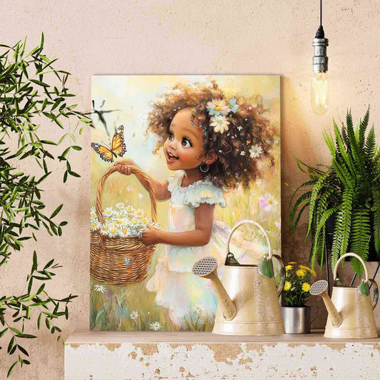Joyful Daisy Girl Paint by Numbers