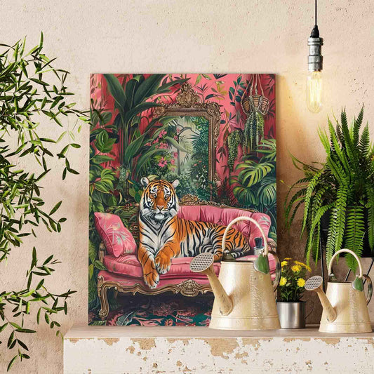 Jungle Palace Tiger Paint by Numbers