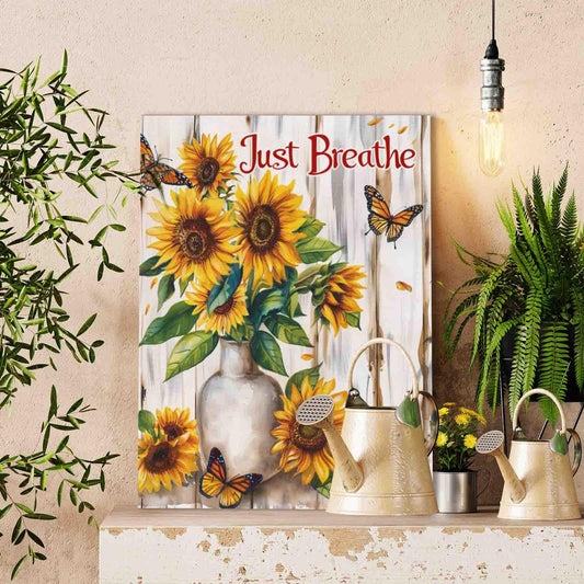 Just Breathe Sunflower Paint by Numbers