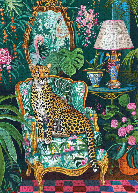 Leopard Lounge Retreat Jigsaw Puzzle