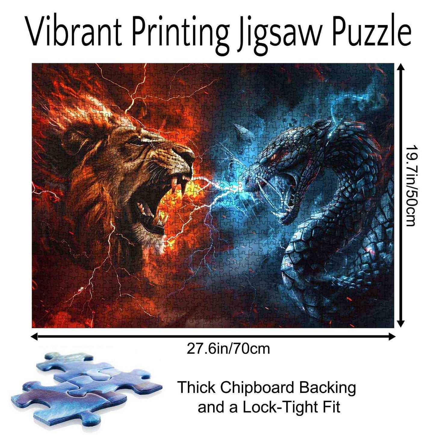 Lion vs Snake Jigsaw Puzzle