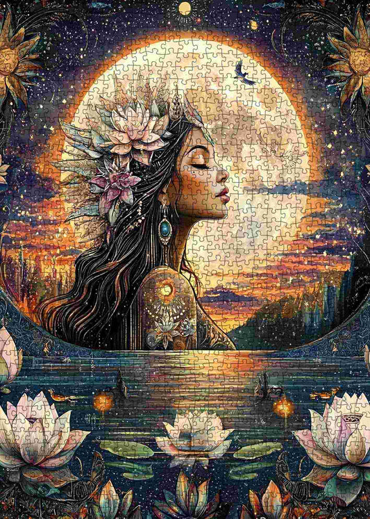 Lotus Goddess Jigsaw Puzzle