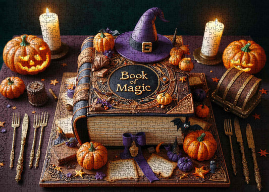 Magic Spell Book Cake Jigsaw Puzzle