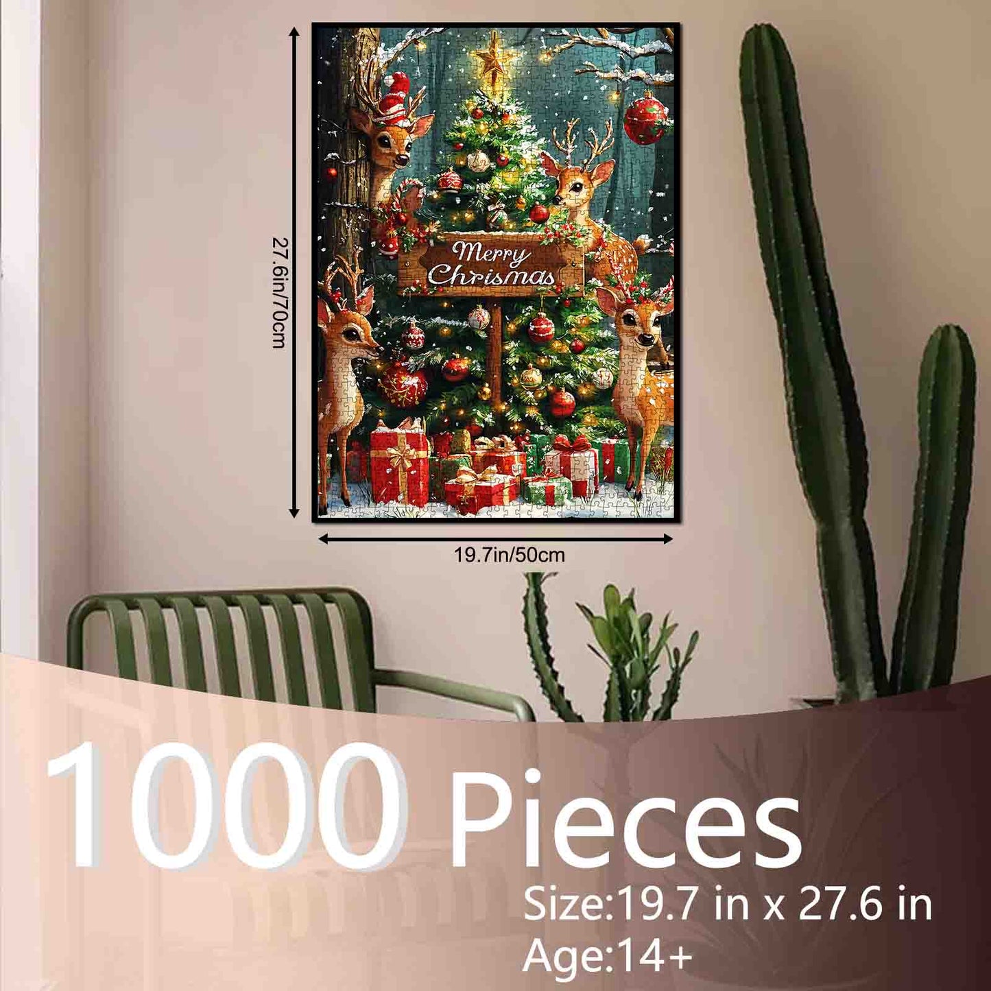 Magical Reindeer Christmas Eve Jigsaw Puzzle
