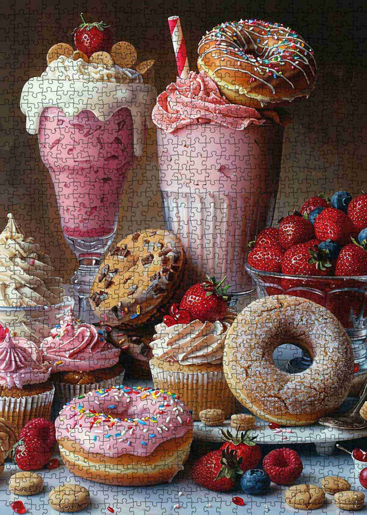 Milkshakes and Sweets Jigsaw Puzzles