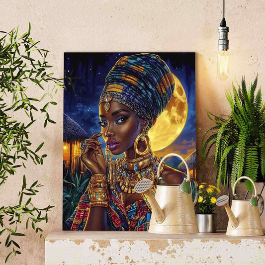Moonlit Tribal Elegance Paint by Numbers