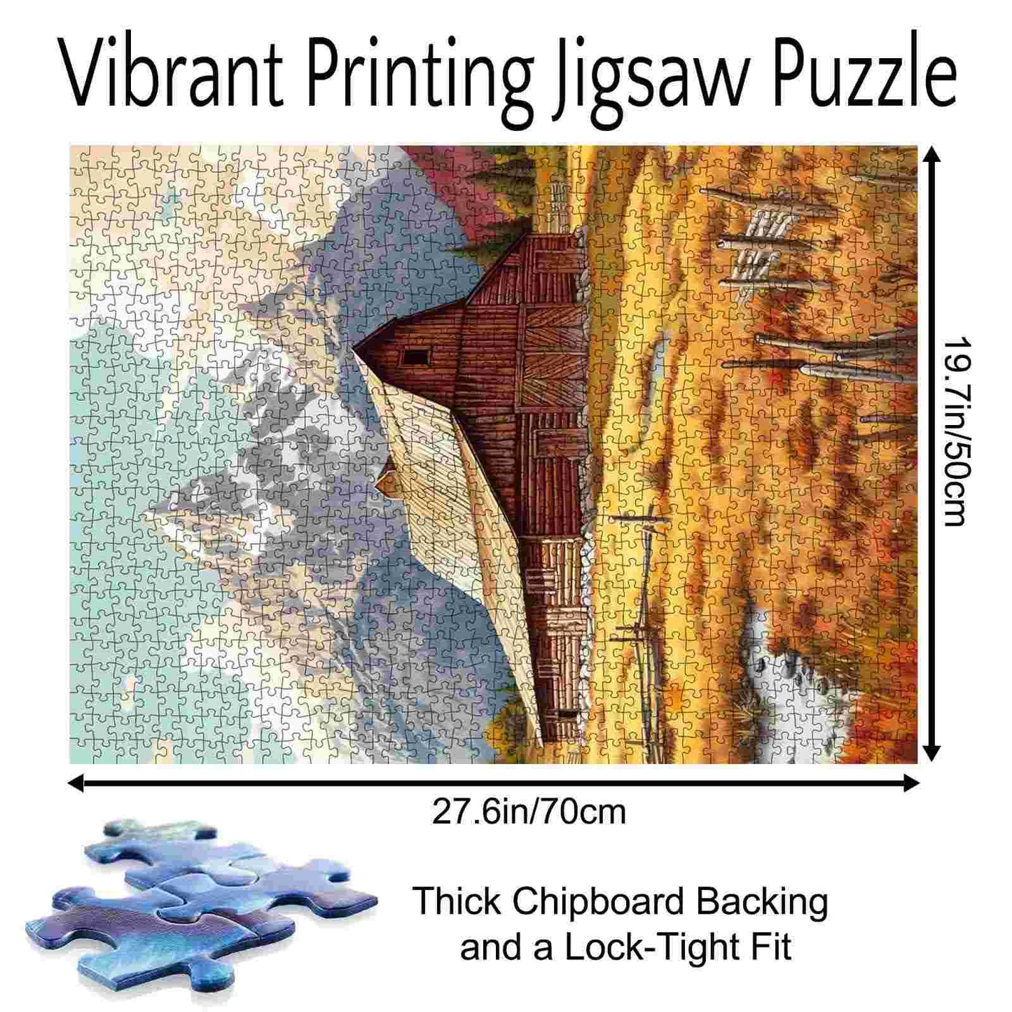 Mountain Barn Retreat Jigsaw Puzzle