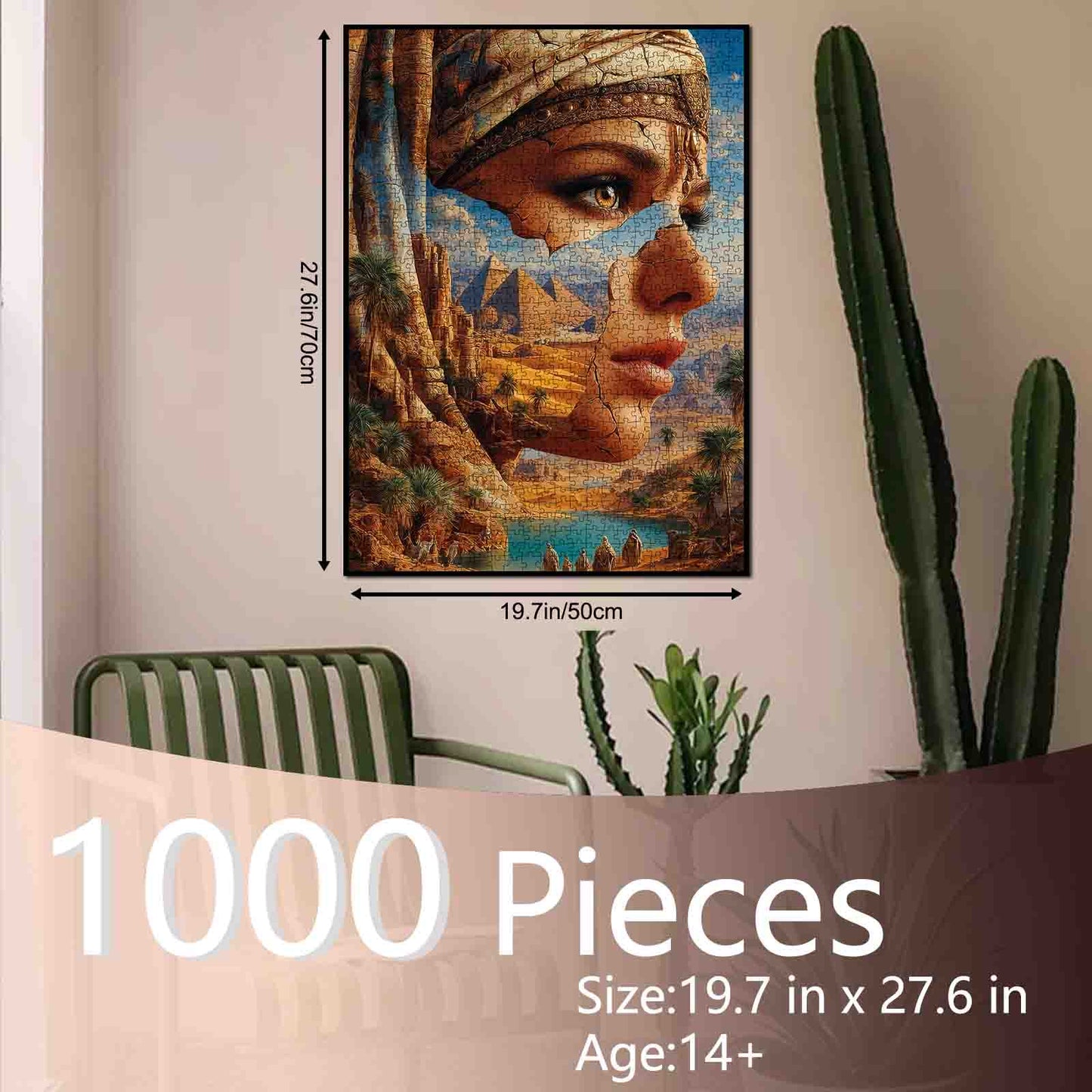 Mystical Egypt Desert Queen Jigsaw Puzzle