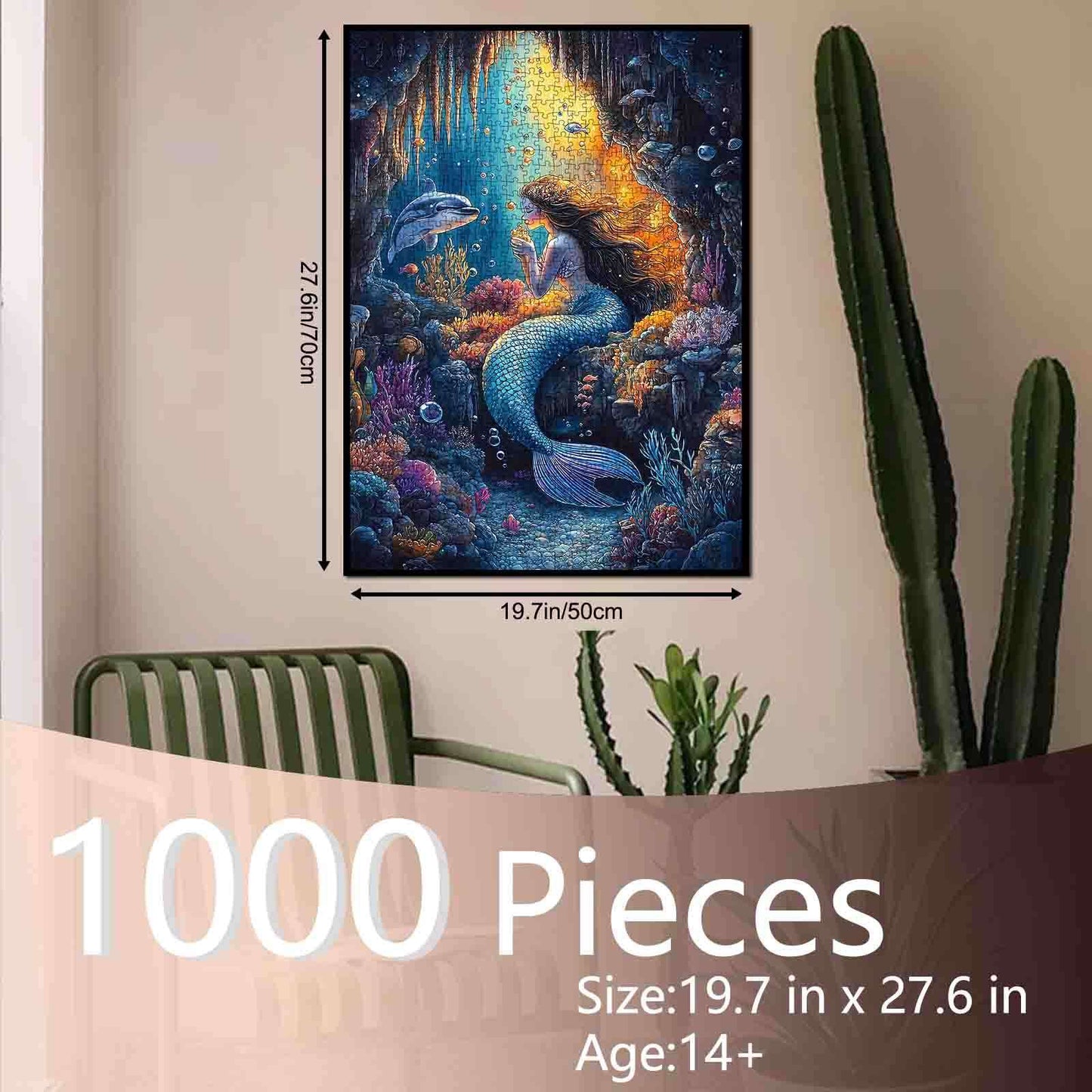 Mystical Mermaid in the Coral Reef Jigsaw Puzzle