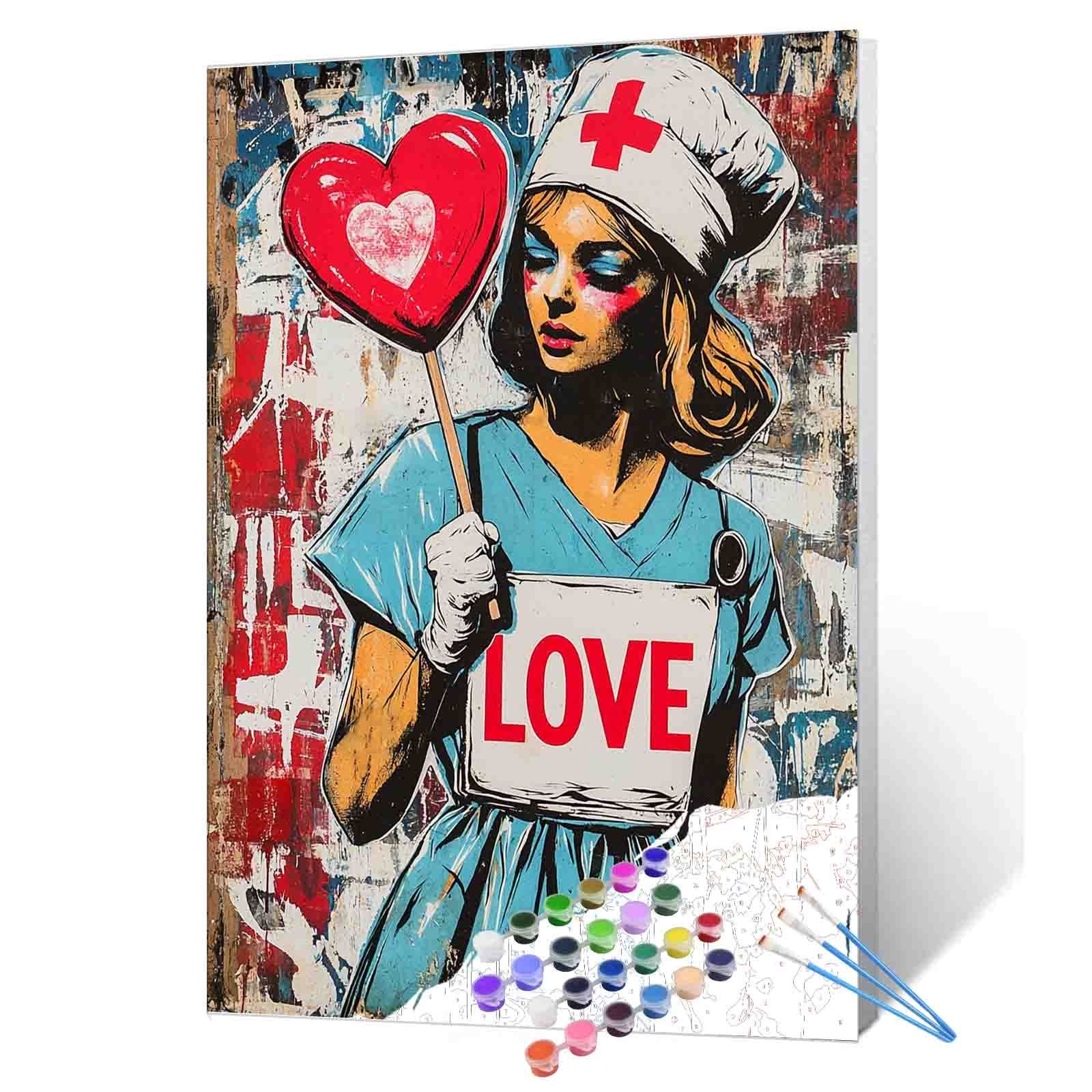 Nurse of Love paint by numbers – Tucocoo