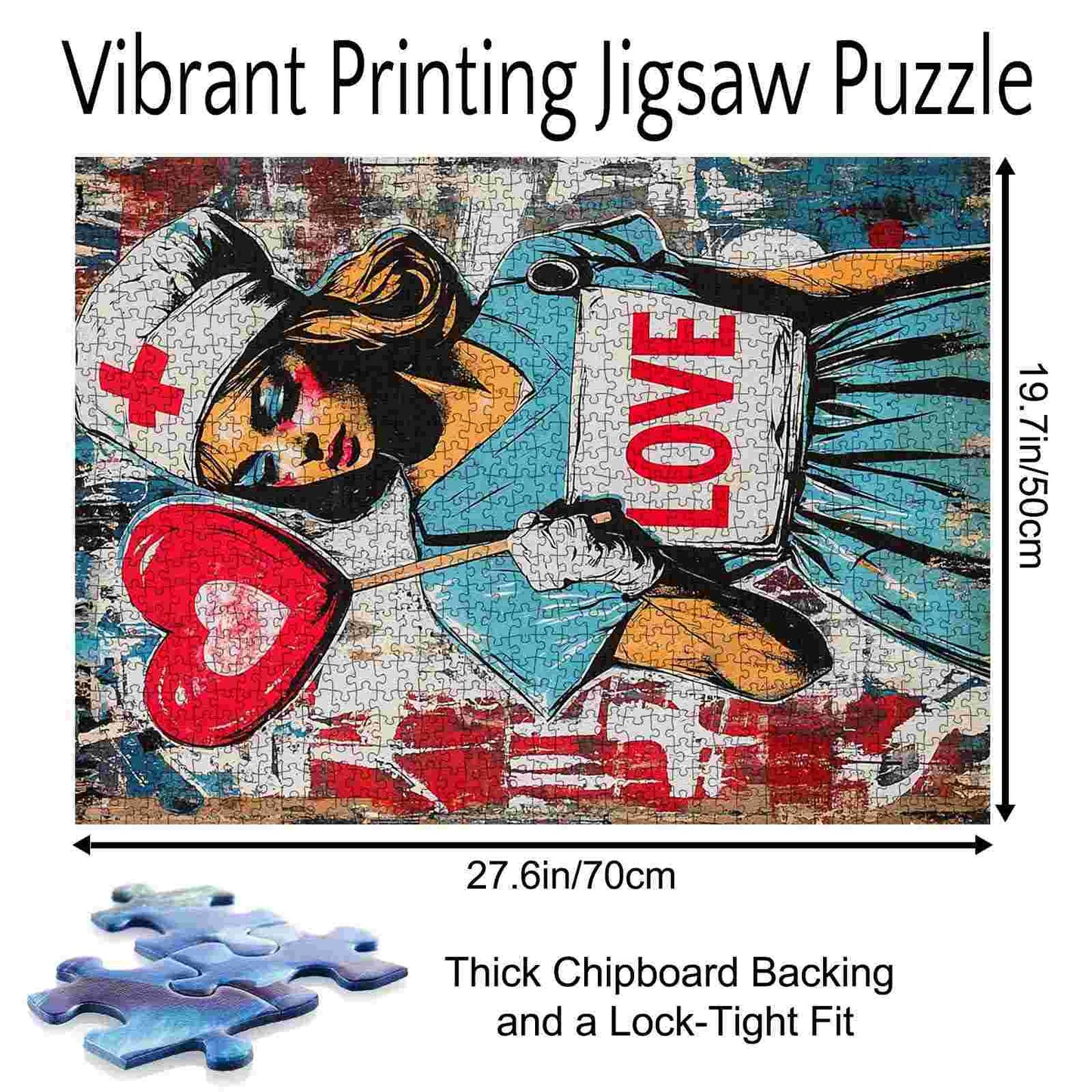 Nurse with Love Lollipop Jigsaw Puzzle