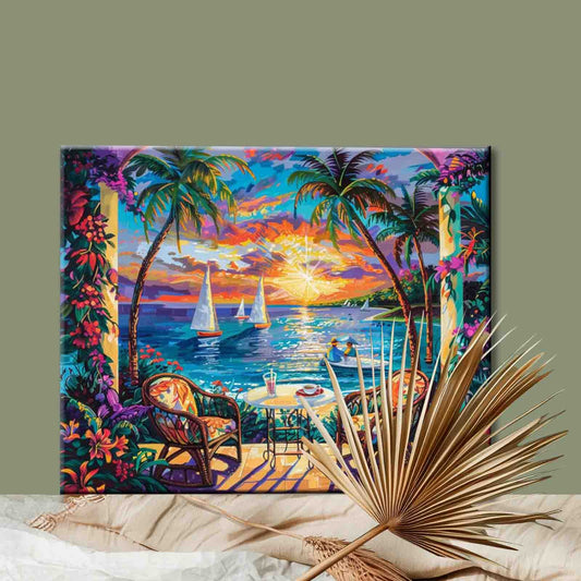 Ocean Paradise View paint by numbers