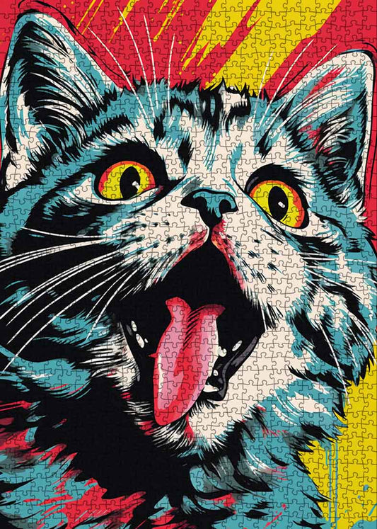 Pop Art Cat Jigsaw Puzzle