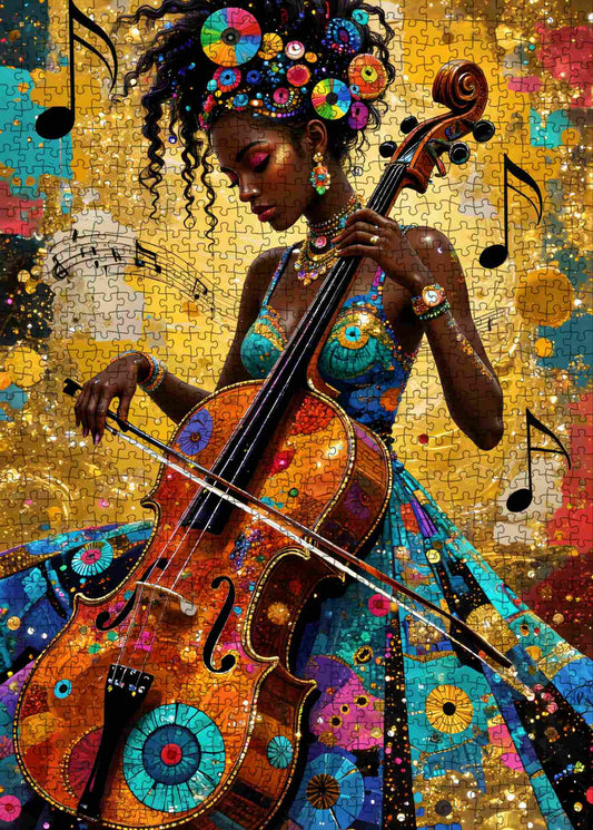 Radiant Cello Melody Jigsaw Puzzle