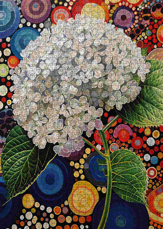 Radiant Hydrangea Bloom Jigsaw Puzzle