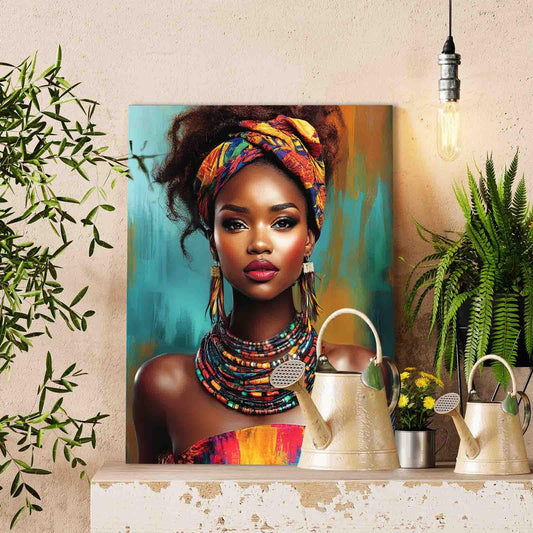 Radiant Tribal Beauty Paint by Numbers