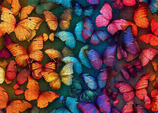 Rainbow Butterflies Jigsaw Puzzle