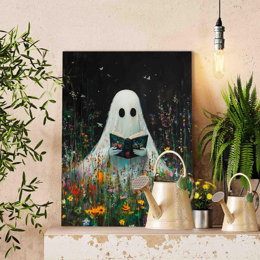 Reading Ghost in Wildflowers Paint by Numbers