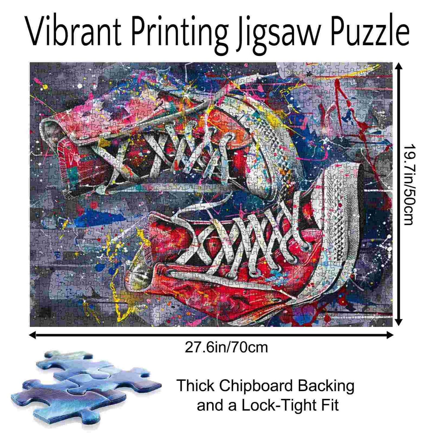 Red Graffiti Sneakers Jigsaw Puzzle