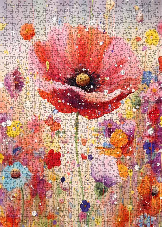 Red Poppy Jigsaw Puzzle