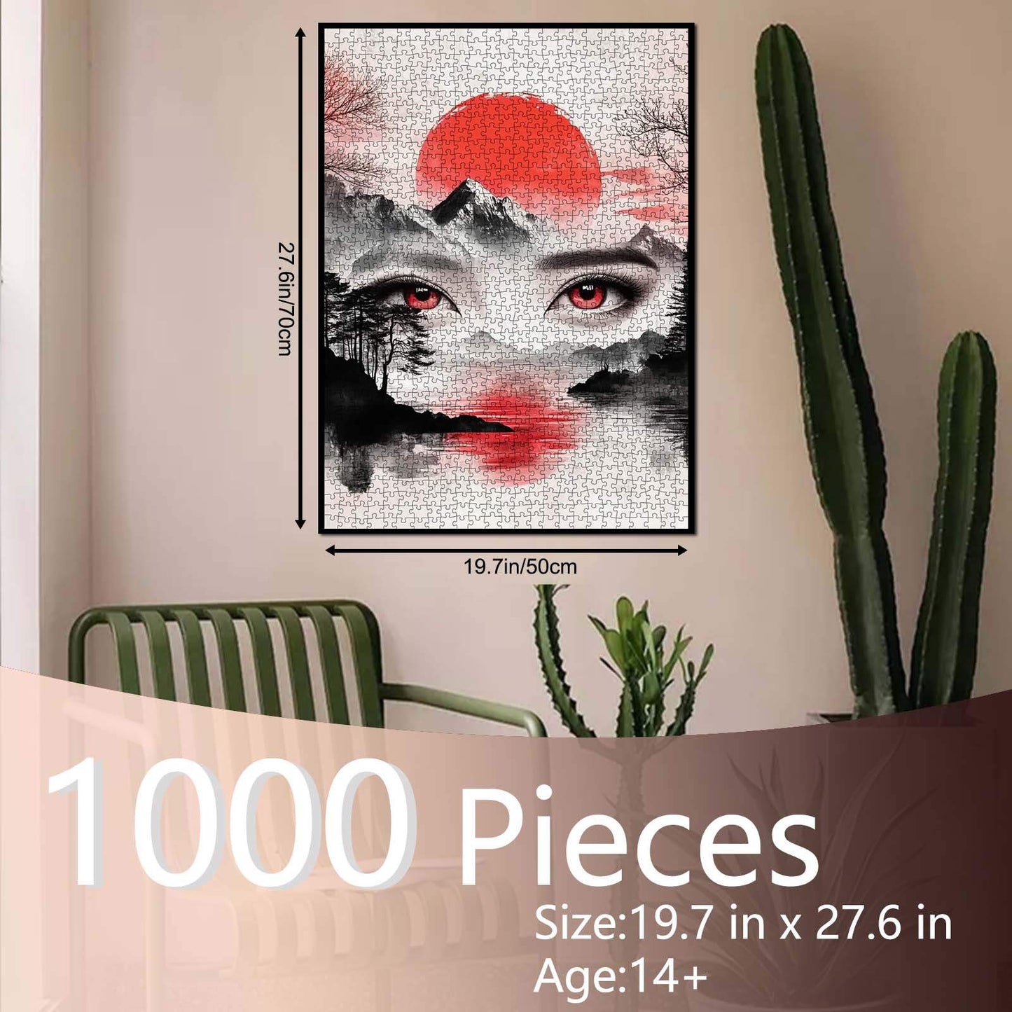 Red Sun Mountain Spirit Jigsaw Puzzle