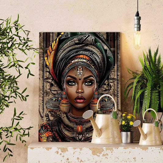 Regal Tribal Queen Paint by Numbers